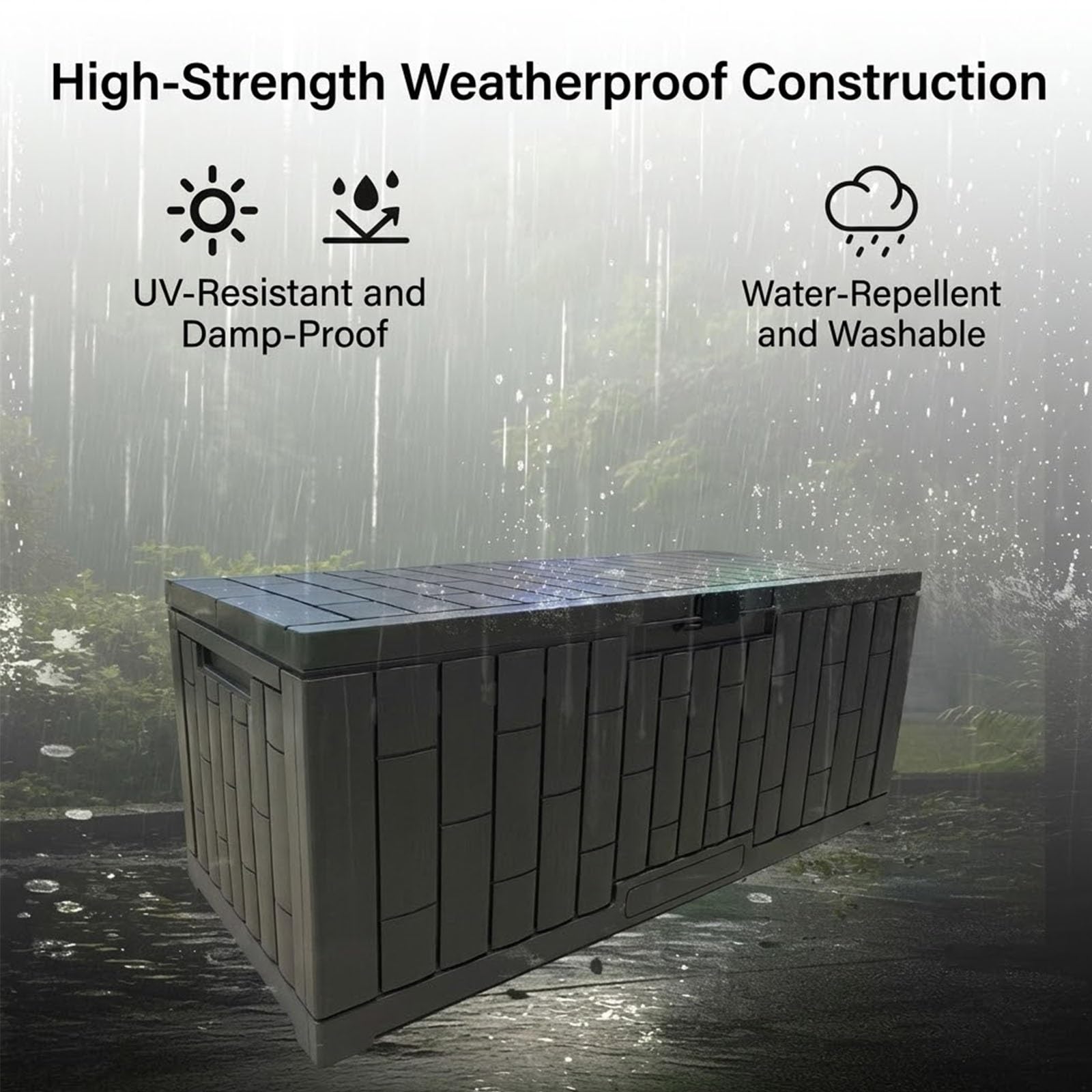 Generisch Outdoor-Aufbewahrungsbox, Wasserdichte Harz-Deckbox