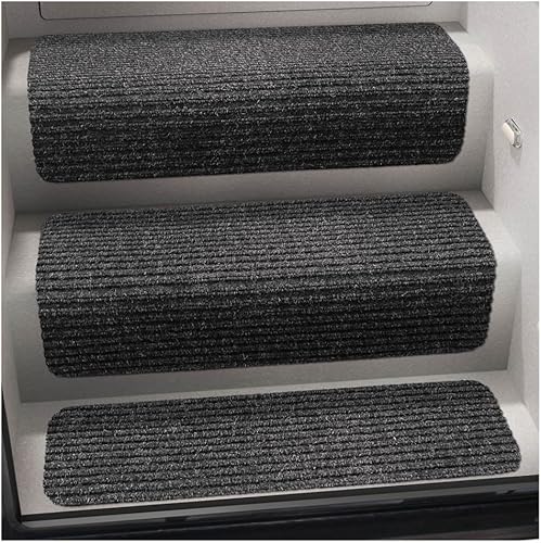 Miniatura 6 de Prest-O-Fit 5-1088 Decorian - Tapetes para escalones de cámper., 8", marrón (Butter Pecan Brown) marrón (Butter Pecan Brown),Granito negro,marrón