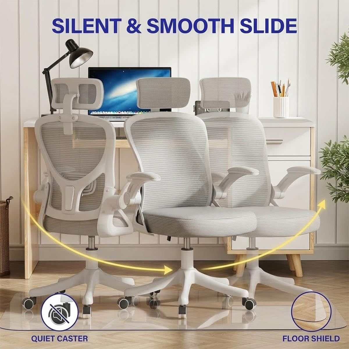 Protector de Suelo para Silla con RuedasTapete de PVC para Silla de Oficina