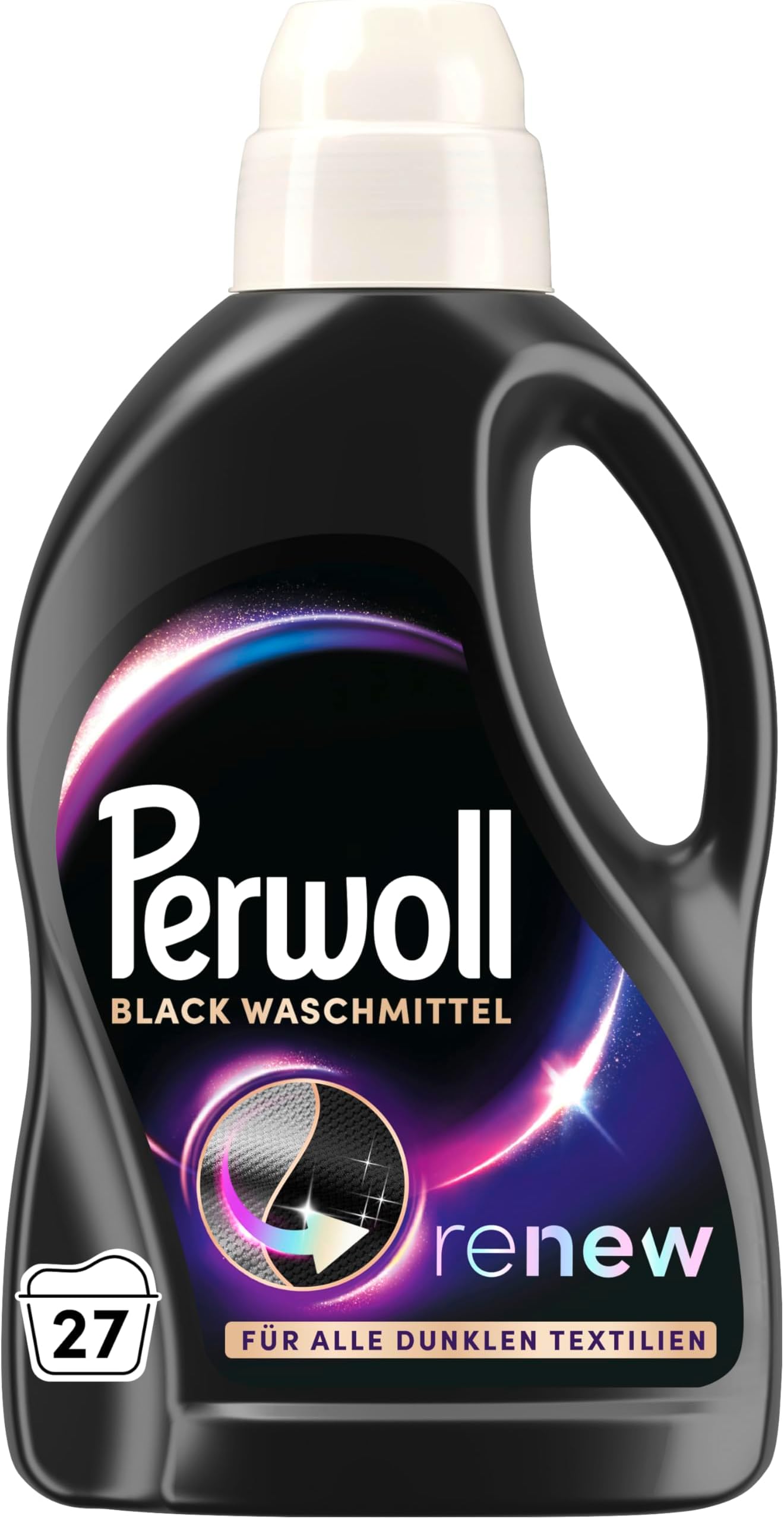 Black Detergent (1 x 27 Wash Loads) Mild Detergent | Gently Cleans and Renews Dark Colors and Fibers | For All Dark Textiles | With Triple-Renew Technology