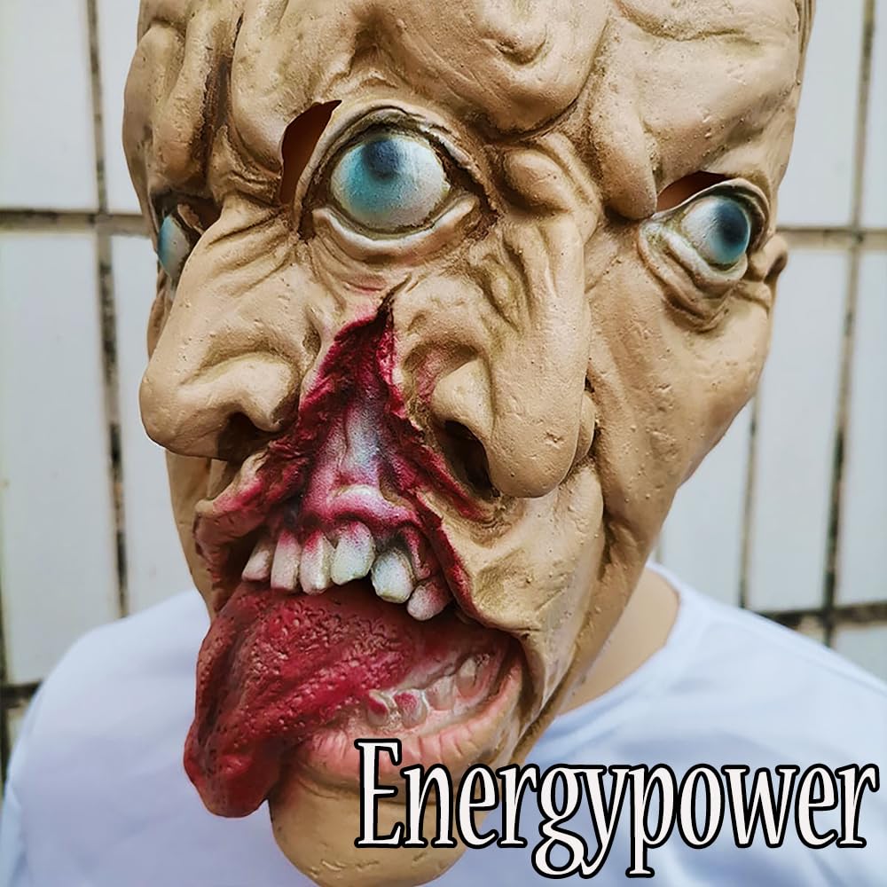 Amazon | [EnergyPower] 仮装用ゾンビマスク ハロウィン ダブル