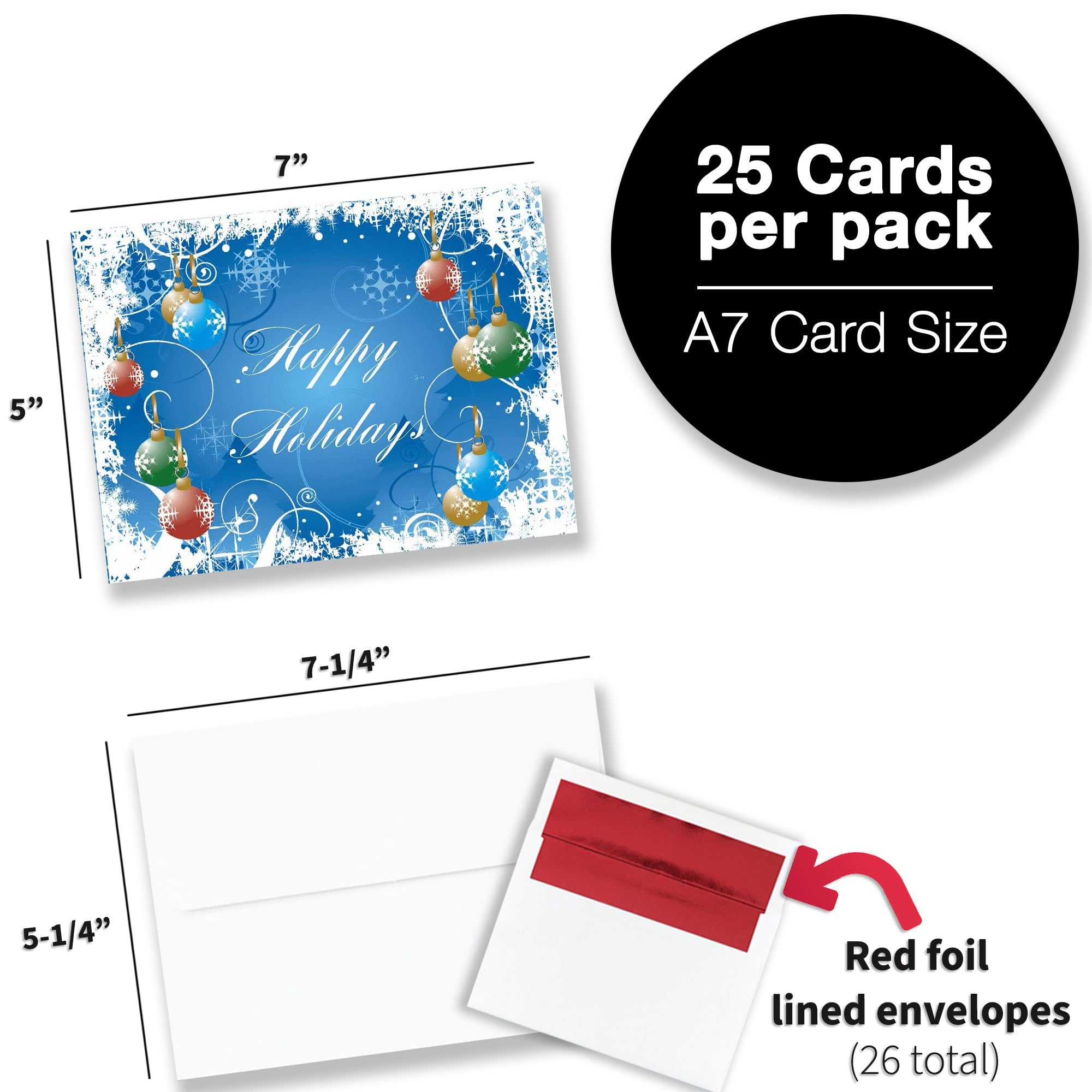 Amazon | ホリデーグリーティングカード – ハッピーホリデー – HH200