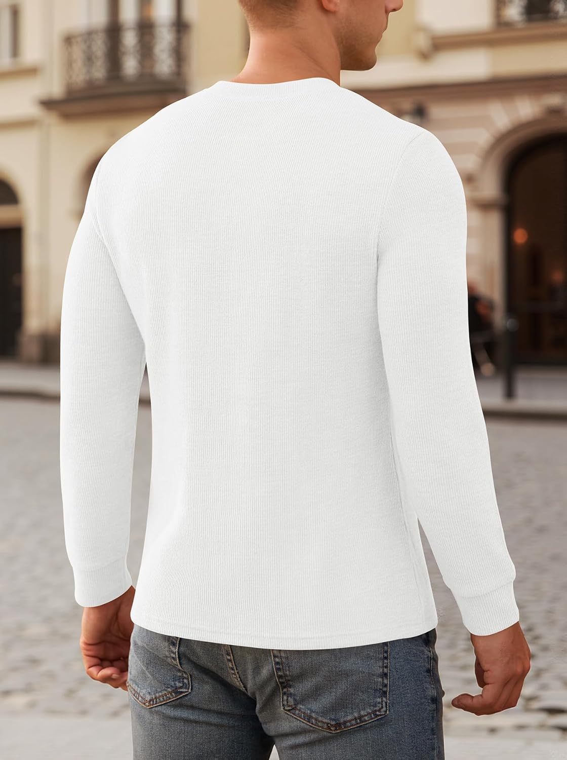 NITAGUT Men's Henley Shirts Long Sleeve Button T-Shirt Fashion Casual Pullover Shirt - Image 5
