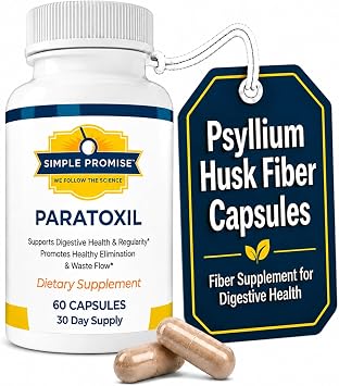 Paratoxil - Psyllium Husk Fiber Capsules for Gut Cleanse - Black Walnut