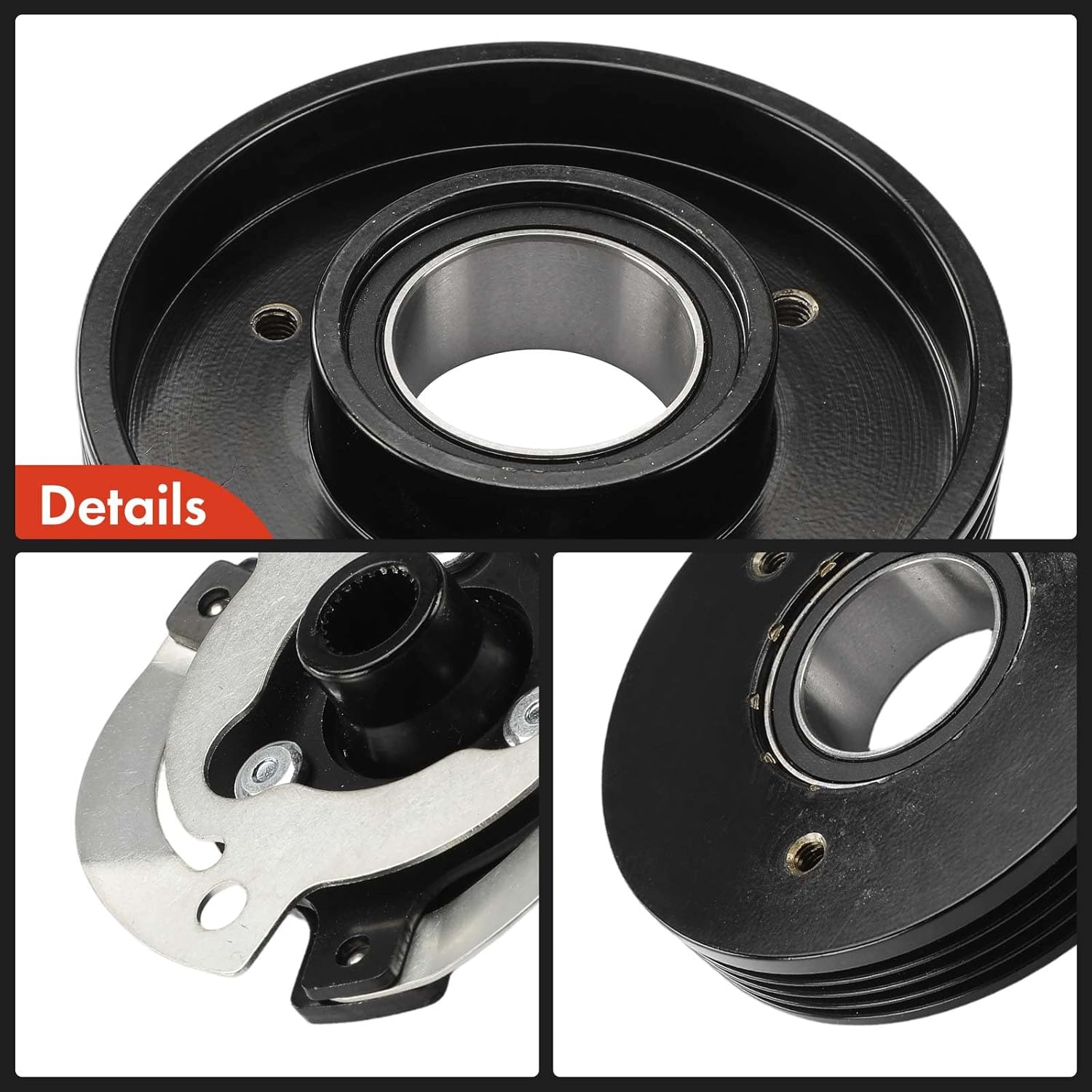 A-Premium Air Conditioner AC Compressor Clutch Kit Compatible with BMW E70 Series X5 2007 2008 2009 2010, 4.8L