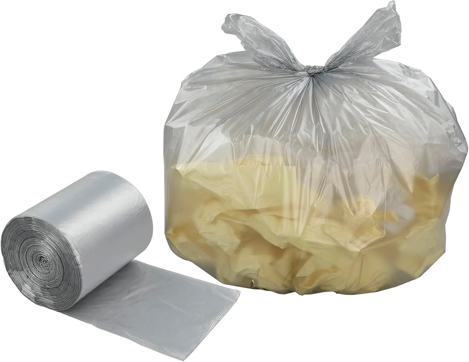 Anbers 1.2 Gallon Small Trash Can Liners, Grey, 140 Counts