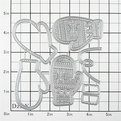 Miniatura 2 de DzIxY Troqueles de corte de metal para kit de fabricación de tarjetas, troqueles de papel en relieve, plantillas de máquina de álbumes de recortes,