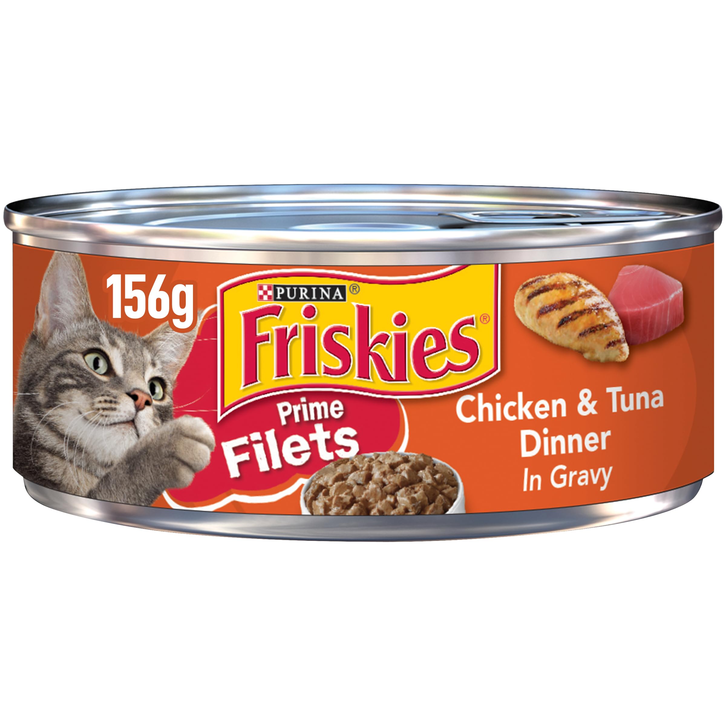 Prime Filets Chicken & Tuna Dinner in Gravy Cat Food, 1 ct