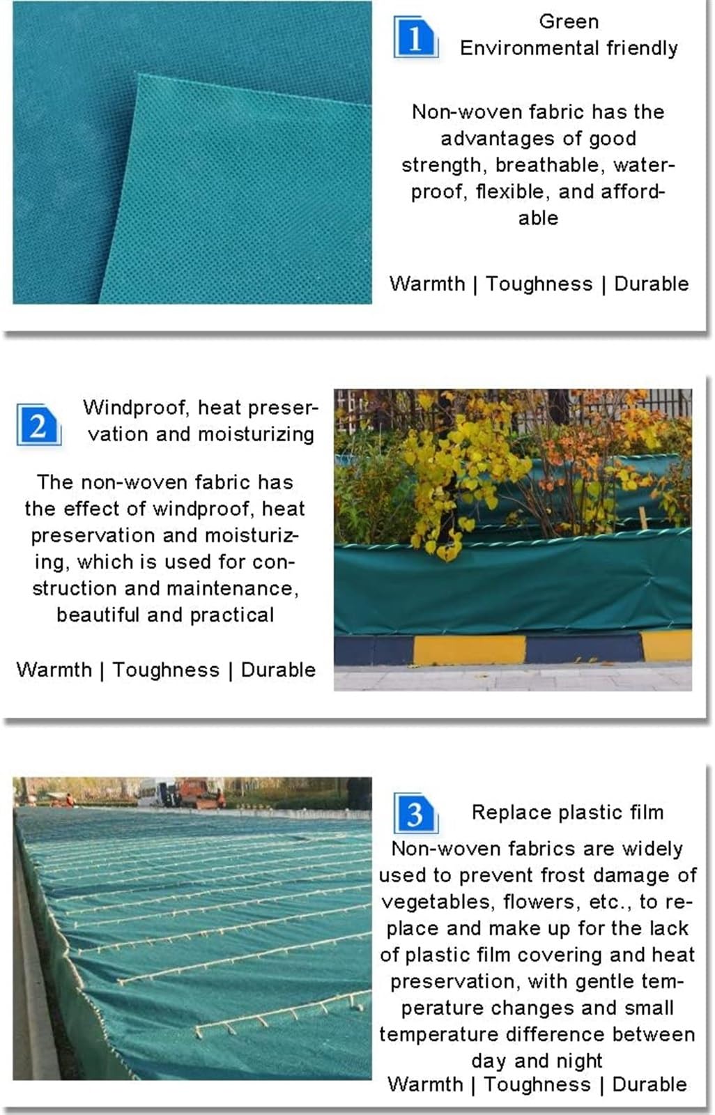 Wintergarten-Pflanzenschutz-Abdeckungsbeutel, Frostschutz-Vlies-Pflanzenschutz for Bäume, Sträucher, Pflanzen, robuste, langlebige weiße Abdeckung vor Vögeln und Insekten (Größe: 2,5 x 3 m) ( Color :