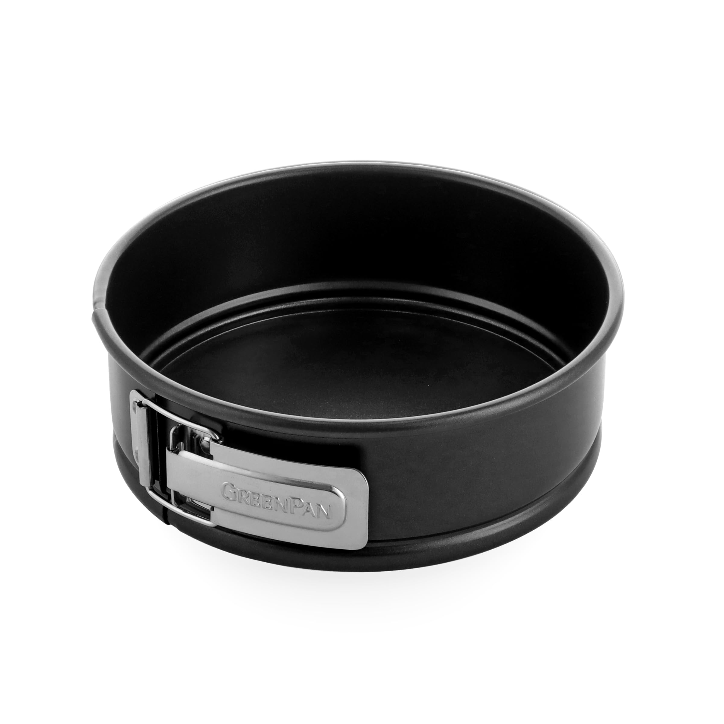 GreenPan Bistro Moule à Charnière Ø 20 cm, Moule Rond, Revêtement Céramique Antiadhésif, Sans PFAS, Anti-rayures, Étanche, Plat Durable, Facile à Nettoyer, Noir