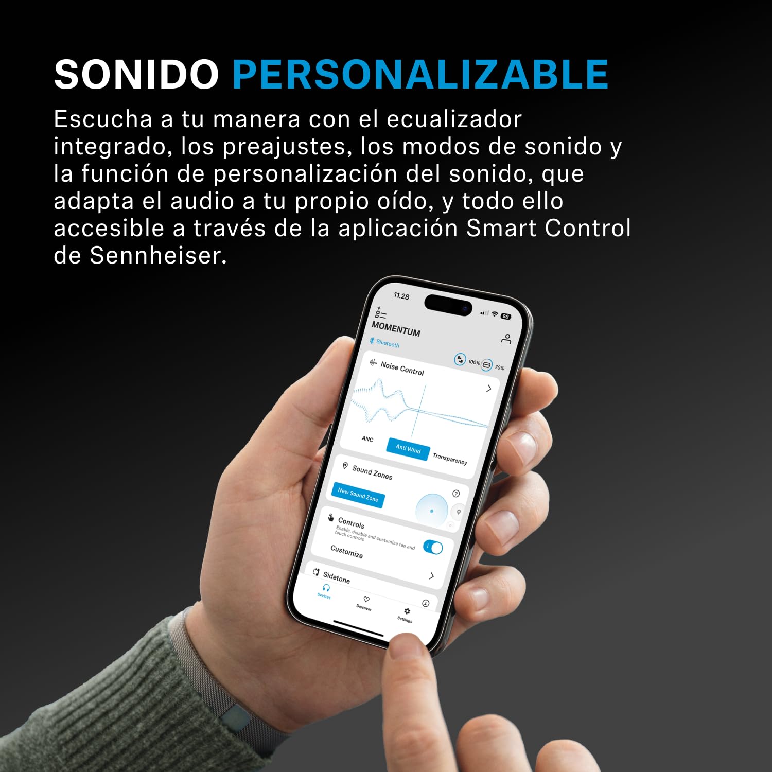 Sennheiser Auriculares Momentum 4 Wireless Special Edition: Auriculares Bluetooth para Llamadas nítidas con cancelación de Ruido adaptativa, 60 Horas de duración de la batería, Negro/Cobre