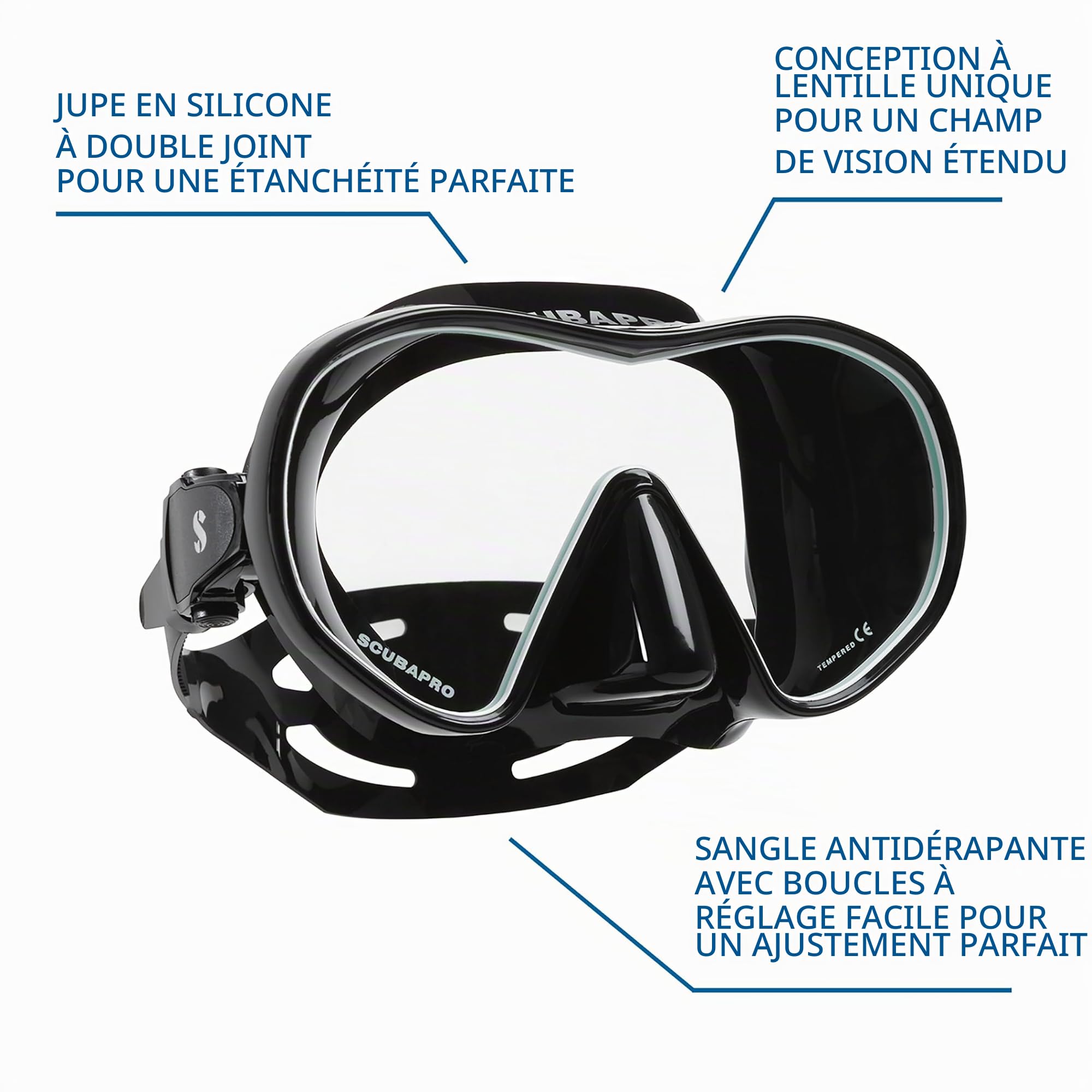 Masque Solo Blanc Jupe Noire