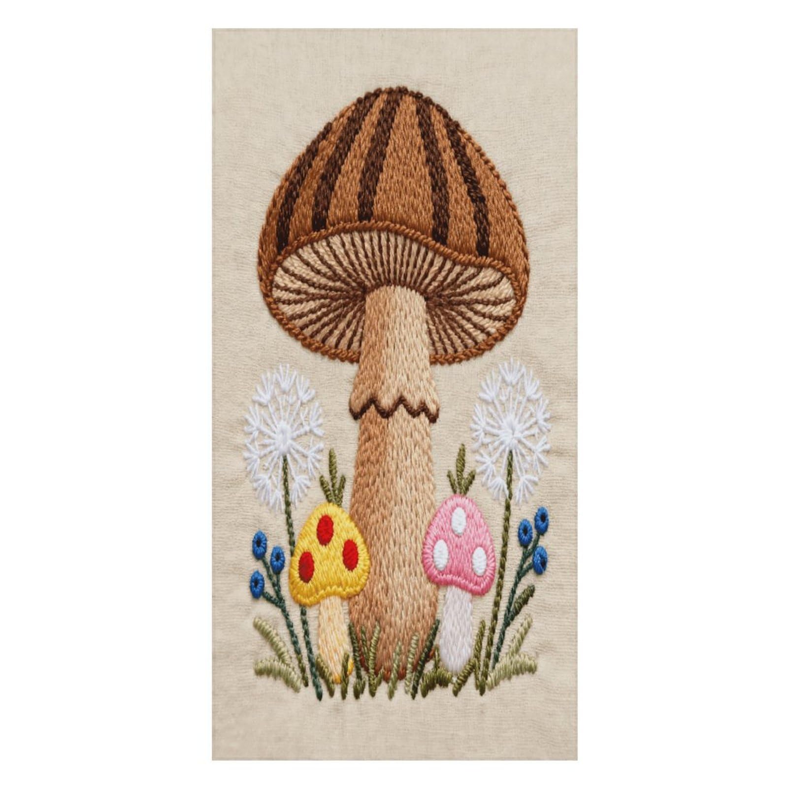 FekiLoot Beautiful Mushroom Embroidery Beach Towel Oversized Bath Towel Ultra Soft Pool Towel Cozy Swim Towel Silky Lounge Towel Quick Dry Travel Towel Gentle Absorbent Towel for Adults Women Men
