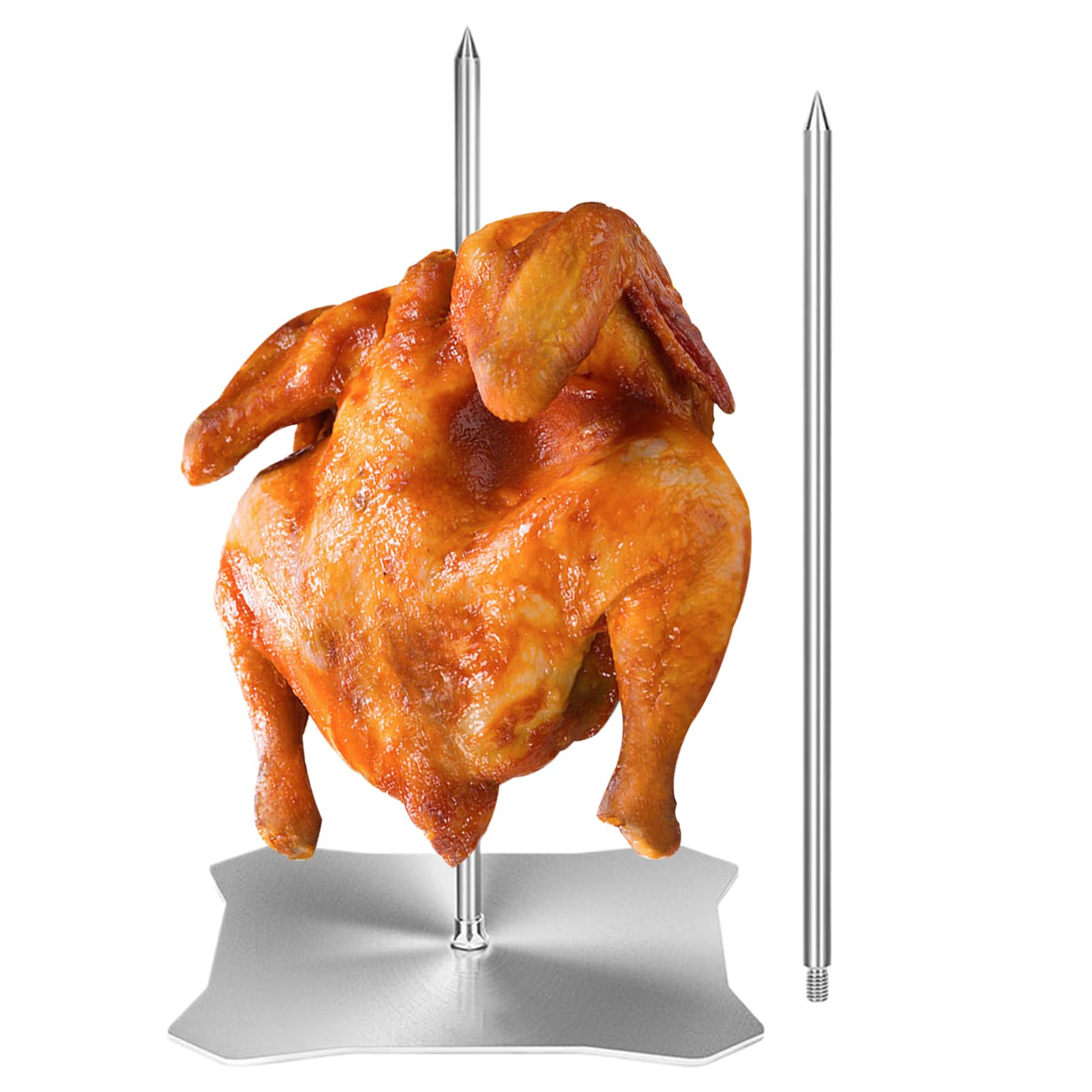 Pinchos verticales de acero inoxidable para tacos al pastor y shawarma