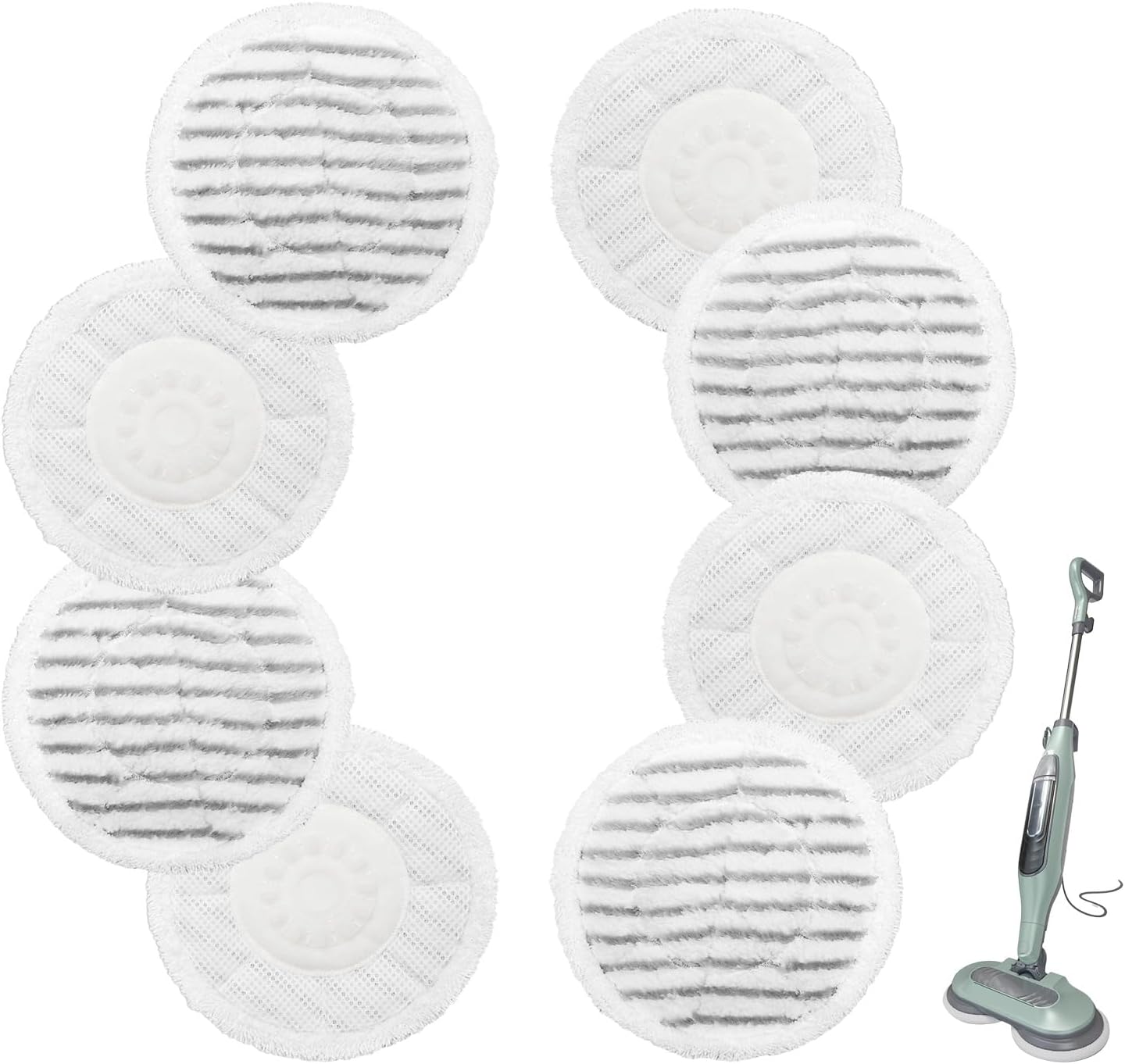8 Pack S7000 mop pads. Compatible with Shark Steam Mop Pad