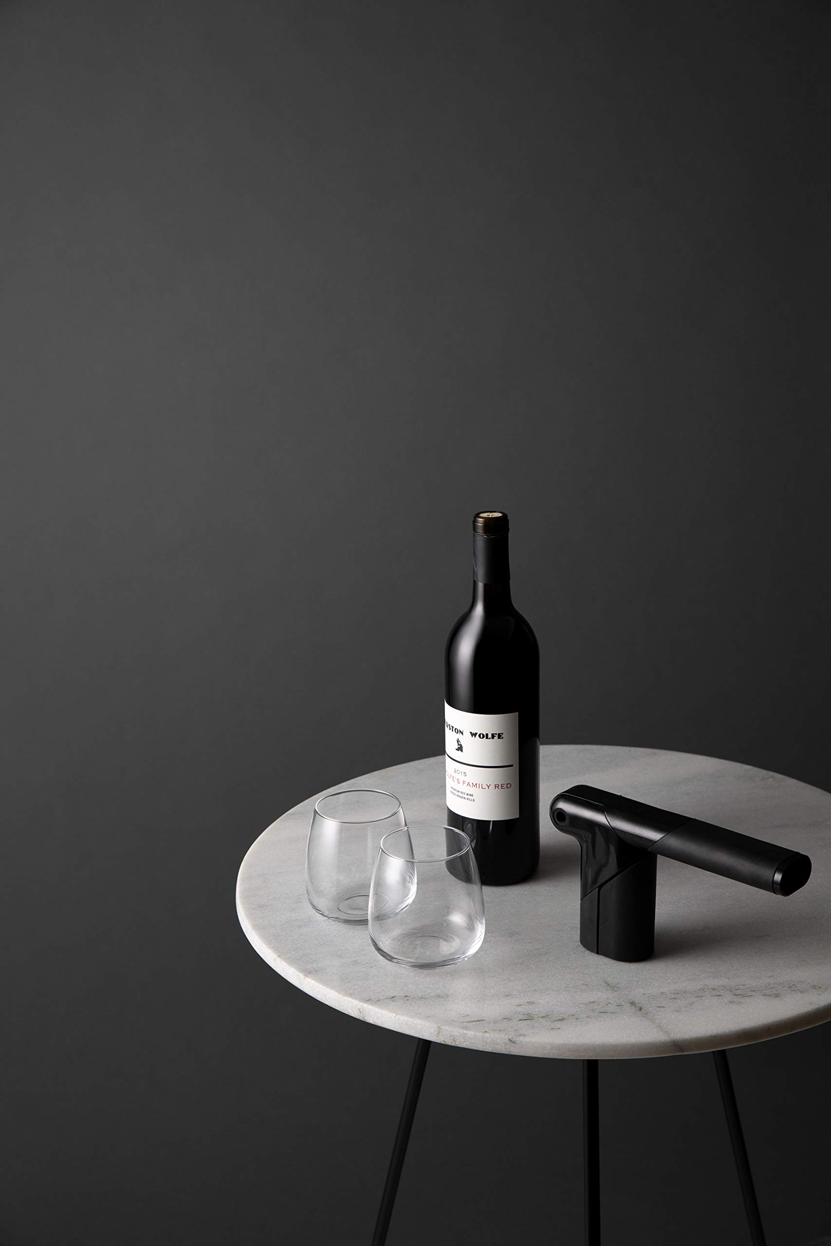 Cavatappi Rabbit Verticale In Metallo - Con Tagliacapsule E Spirale Di Ricambio - Nero - Idea Regalo - Foto 13