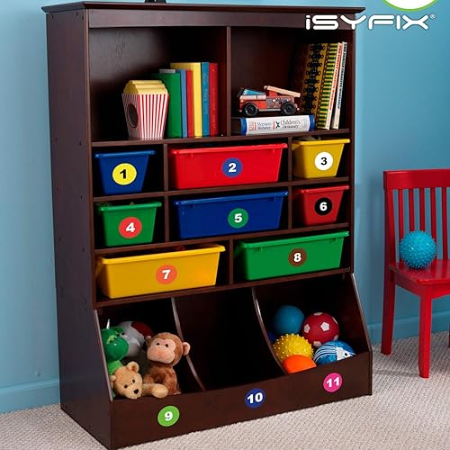 Miniatura 58 de iSYFIX Calcomanías amarillas de números consecutivos – 1 a 100, 2 pulgadas, 1 juego – Vinilo autoadhesivo de alta calidad, ideal para inventario