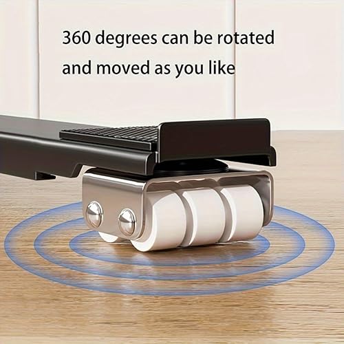 Miniatura 2 de Carretilla ajustable para electrodomésticos con ruedas de 360, base de metal resistente de 2 piezas, soporte móvil para lavadora, secadora,