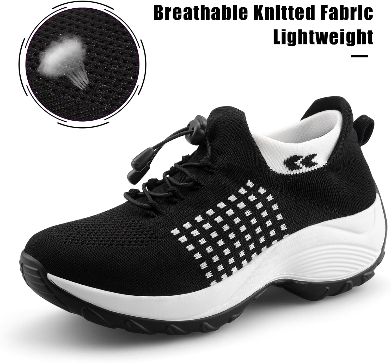 STUNAHOME Orthopedic Sneakers Breathable Women Walking Shoes Slip on Trainers Women's Comfortable Casual Ladies Athletic Shoe Thick Bottom - Image 3