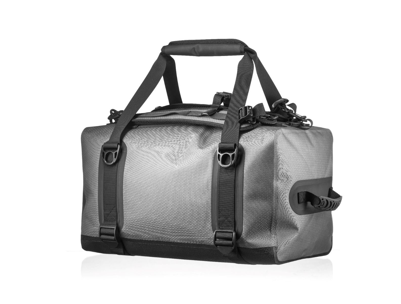 Wodoszczelna torba podróżna, materiał TPU, IP67, torba na siłownię, do uprawiania sportu, treningu, na urlop, do piłki nożnej, 49 x 29 x 29 cm, szara
