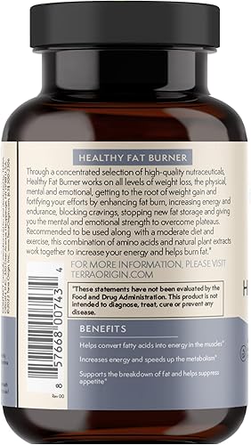 Miniatura 3 de TERRA ORIGIN Aumento del metabolismo y pérdida de grasa aminoácidos y extractos de plantas naturales para aumentar la energía y el metabolismo,