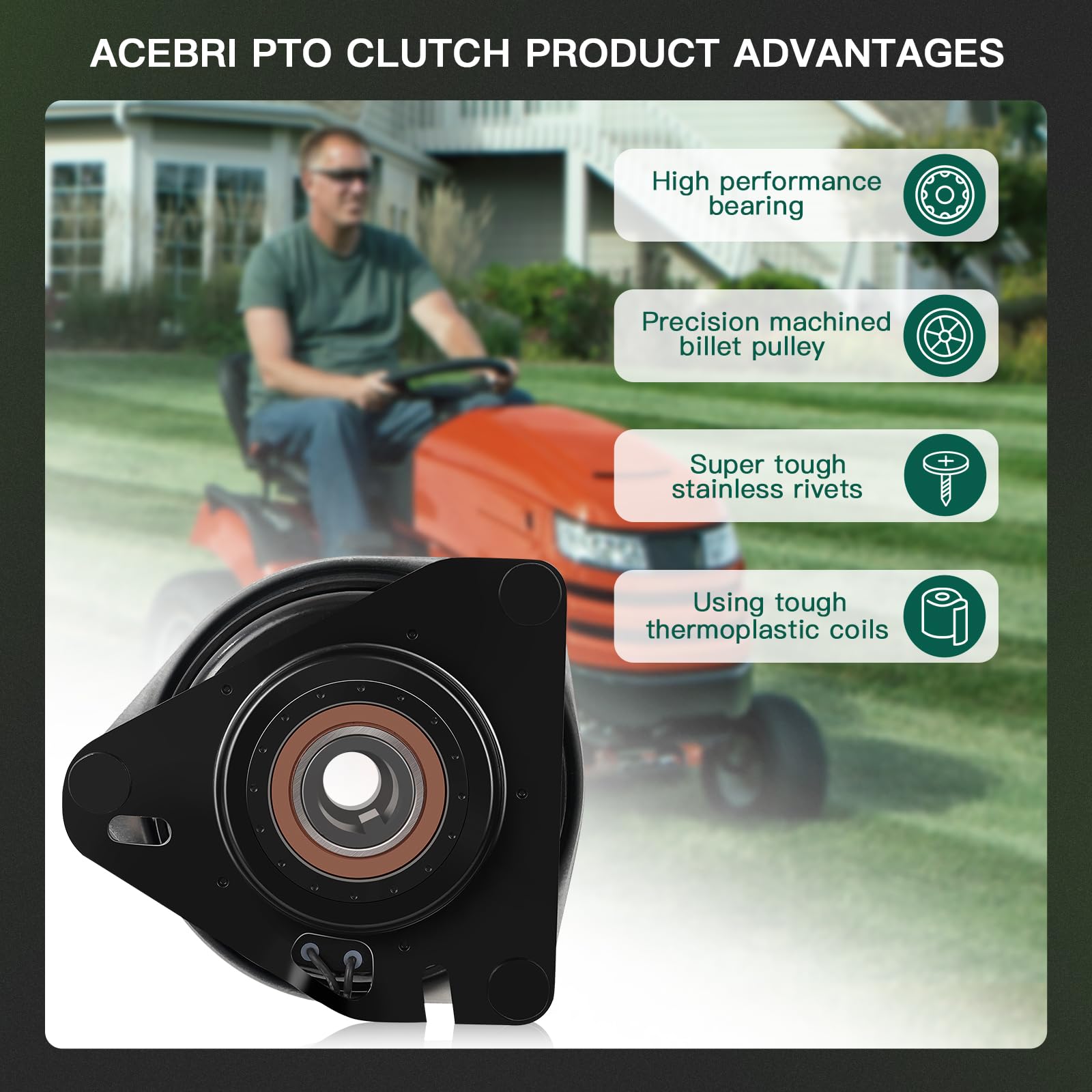 PTO Clutch; Simplicity:1686880(SM),1687746(YP),1717664(SM),1720532(SM)(x0486