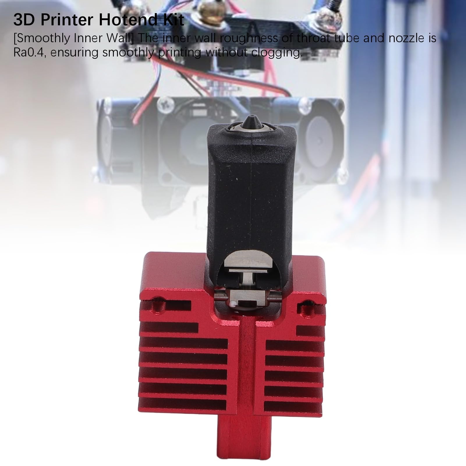 Topiky Kit Hotend Ugello a Scambio Rapido per Stampante 3D Materiale in Acciaio Temprato Durevole 0,4 Mm 0,2 Mm