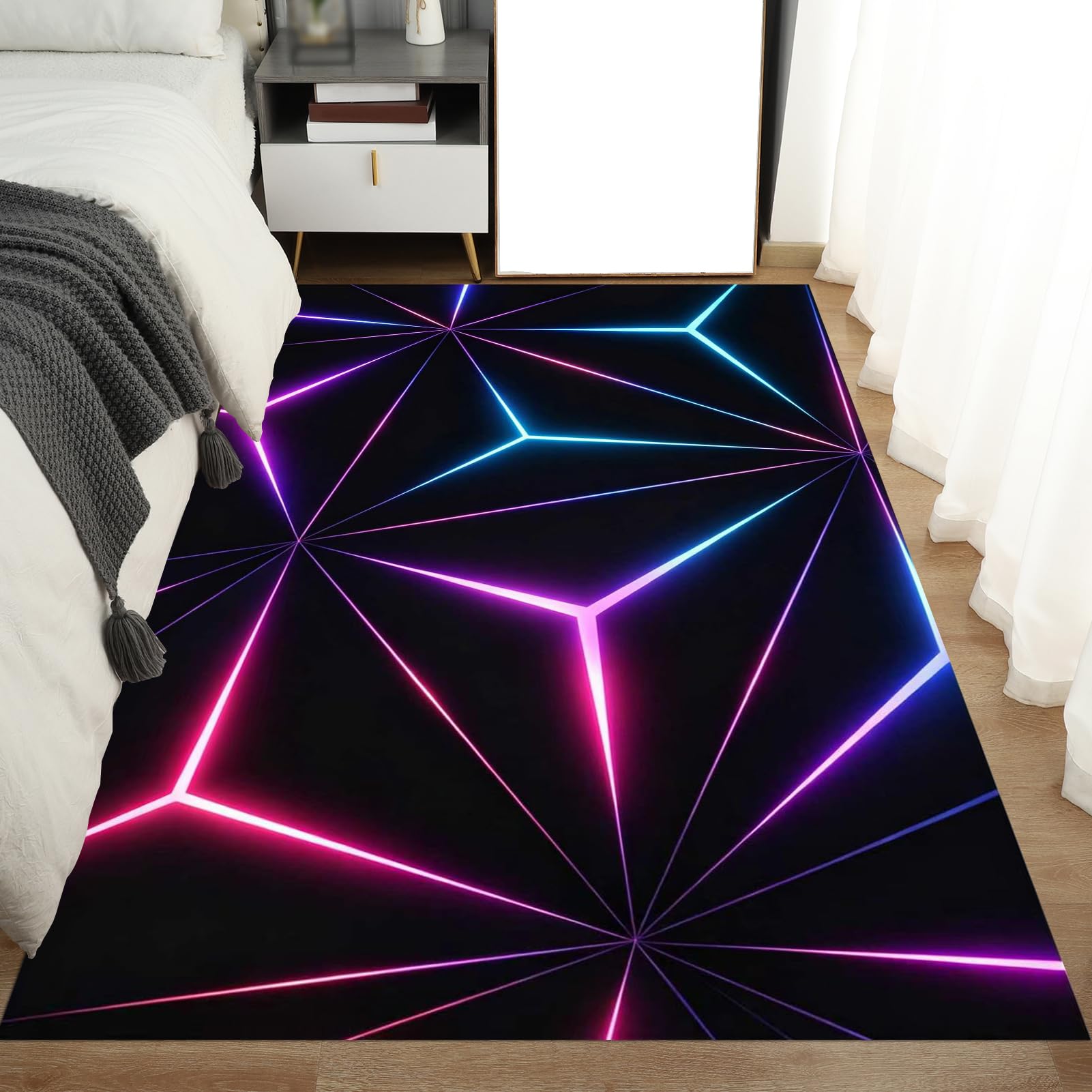 Tapis Gaming Sol pour Sols Durs Tapis Chaise de Bureau 100 x 140 cm