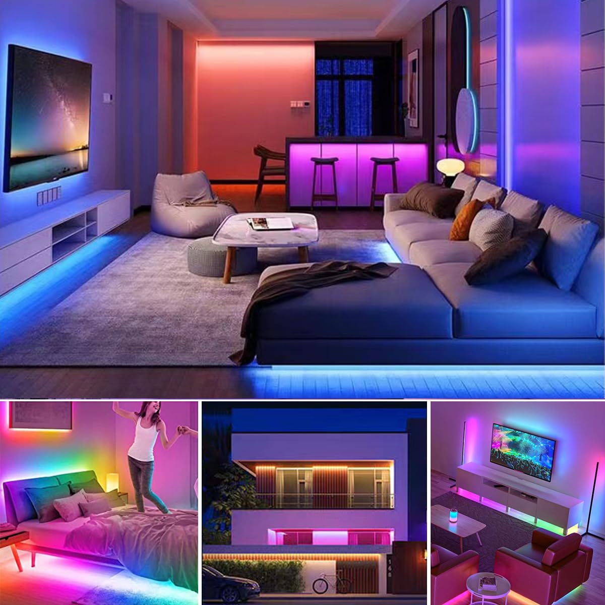 Battery Powered Led Lights Room Modern Rechargeable Led Wall Light