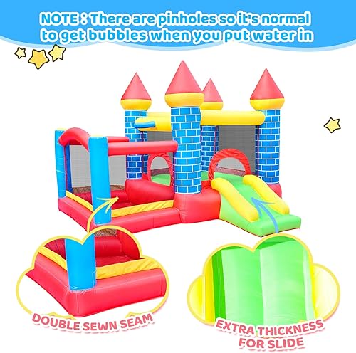 Miniatura 4 de Doctor Dolphin Tobogán acuático inflable de castillo de salto para niños al aire libre fiesta interior