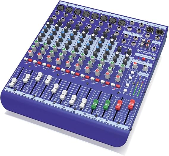 Midas DM12 12 Input Analogue Live and Studio Mixer with Midas Microphone Preamplifiers