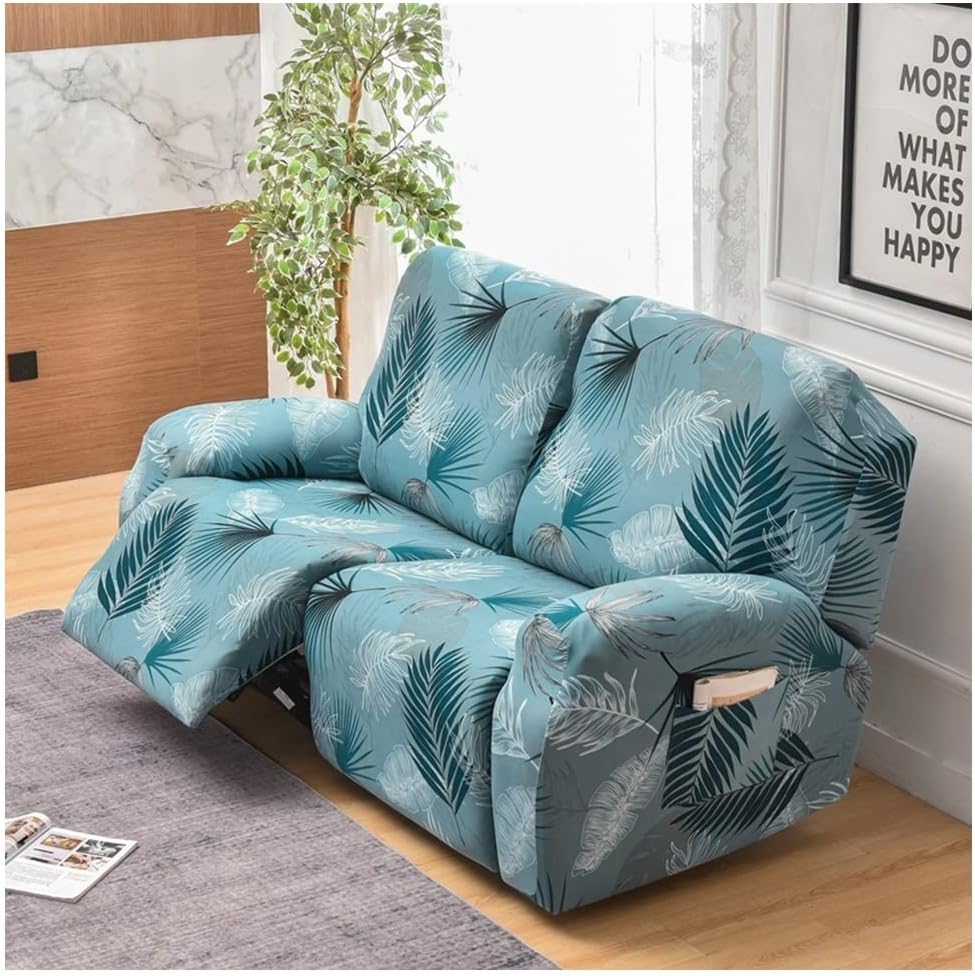FANSU - Housse Extensible Pour Fauteuil Relax 1 Place | Imprimé Léopard élégant | Protection Complète Avec Poche