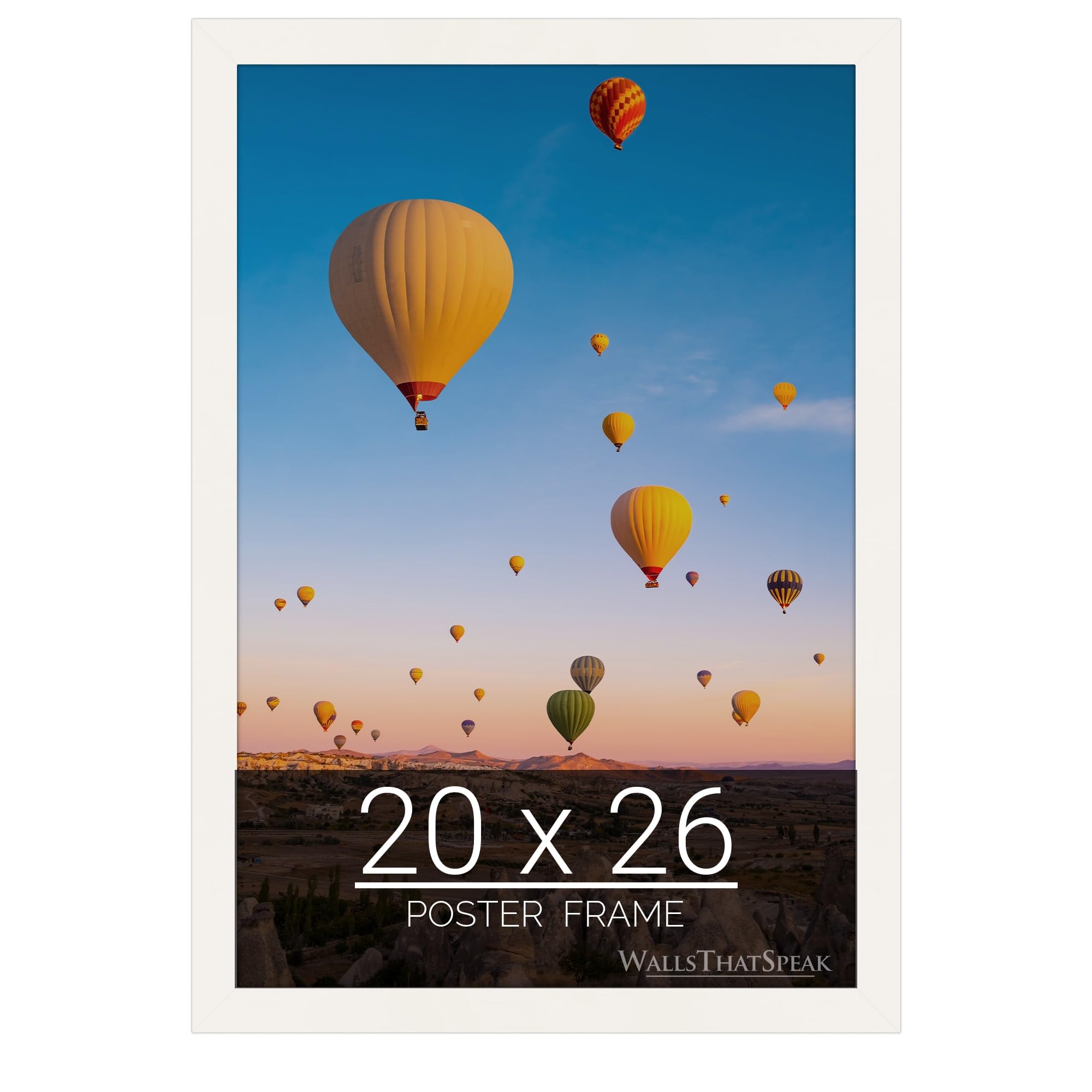 WallsThatSpeak 20x26 White Picture Frame