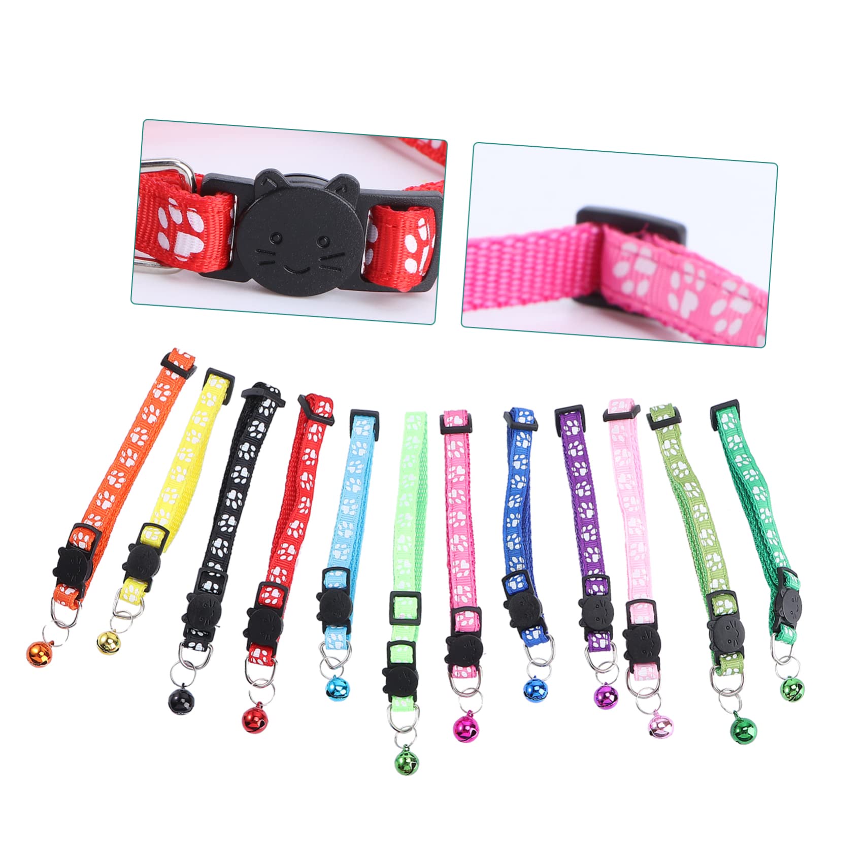 Mipcase 36pièces Collier pour Animaux De Compagnie Collier Collar Fashion avec Cloche pour Et Chiens