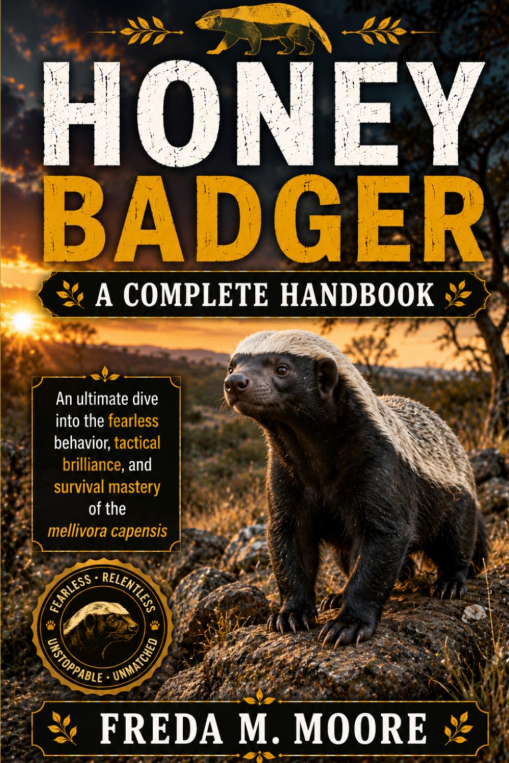 HONEY BADGER A complete handbook: An ultimate dive into the fearless behavior, tactical brilliance, and survival mastery of the mellivora capensis