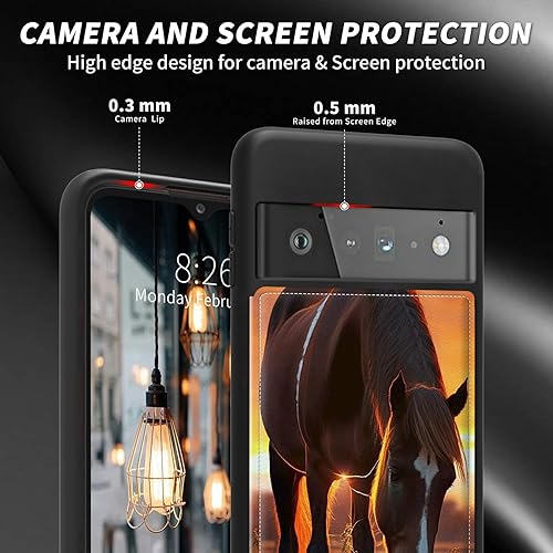 Miniatura 9 de Funda para Google Pixel 6 Pro con ranura para tarjetero, funda de piel sintética, doble cierre magnético y cubierta duradera a prueba de golpes,