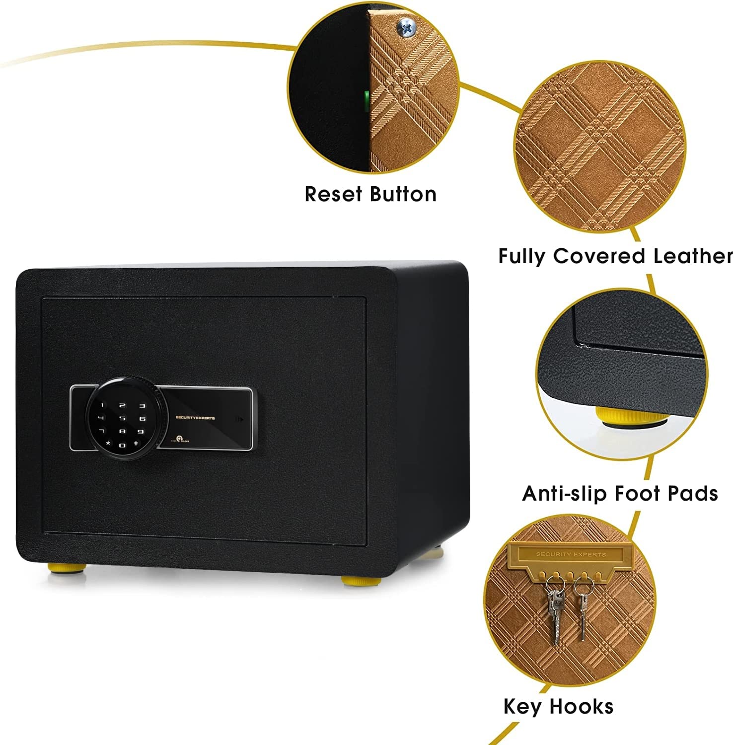 Cash Boxes With Keys GiantexUK Digital Security Safe Box – Electronic ...
