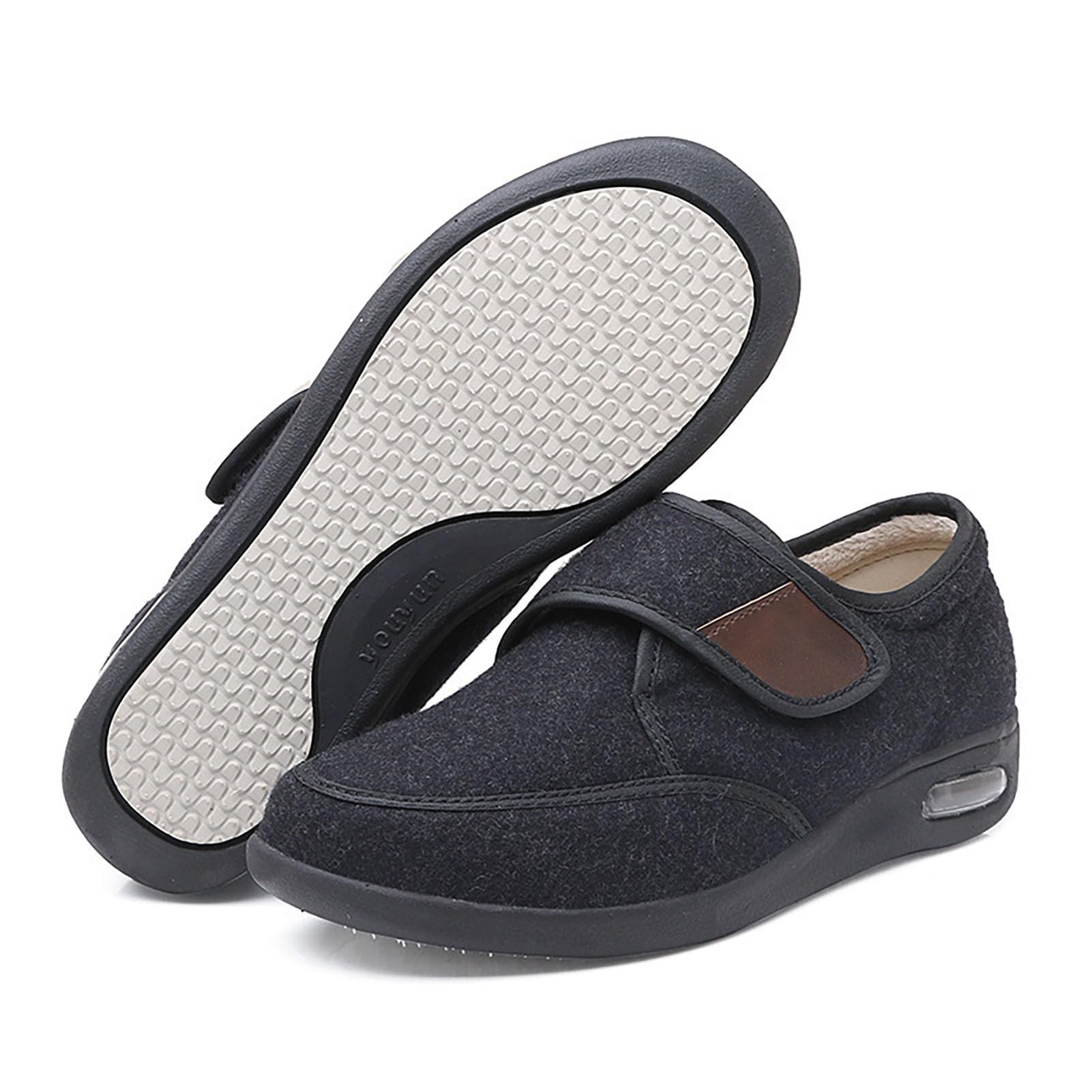 Ortopedyczne buty dla cukrzyków, lekkie, oddychające buty ortopedyczne na opuchnięte stopy, zapalenie stawów, regulowane, bardzo szerokie buty dla cukrzyków, ciepła podszewka