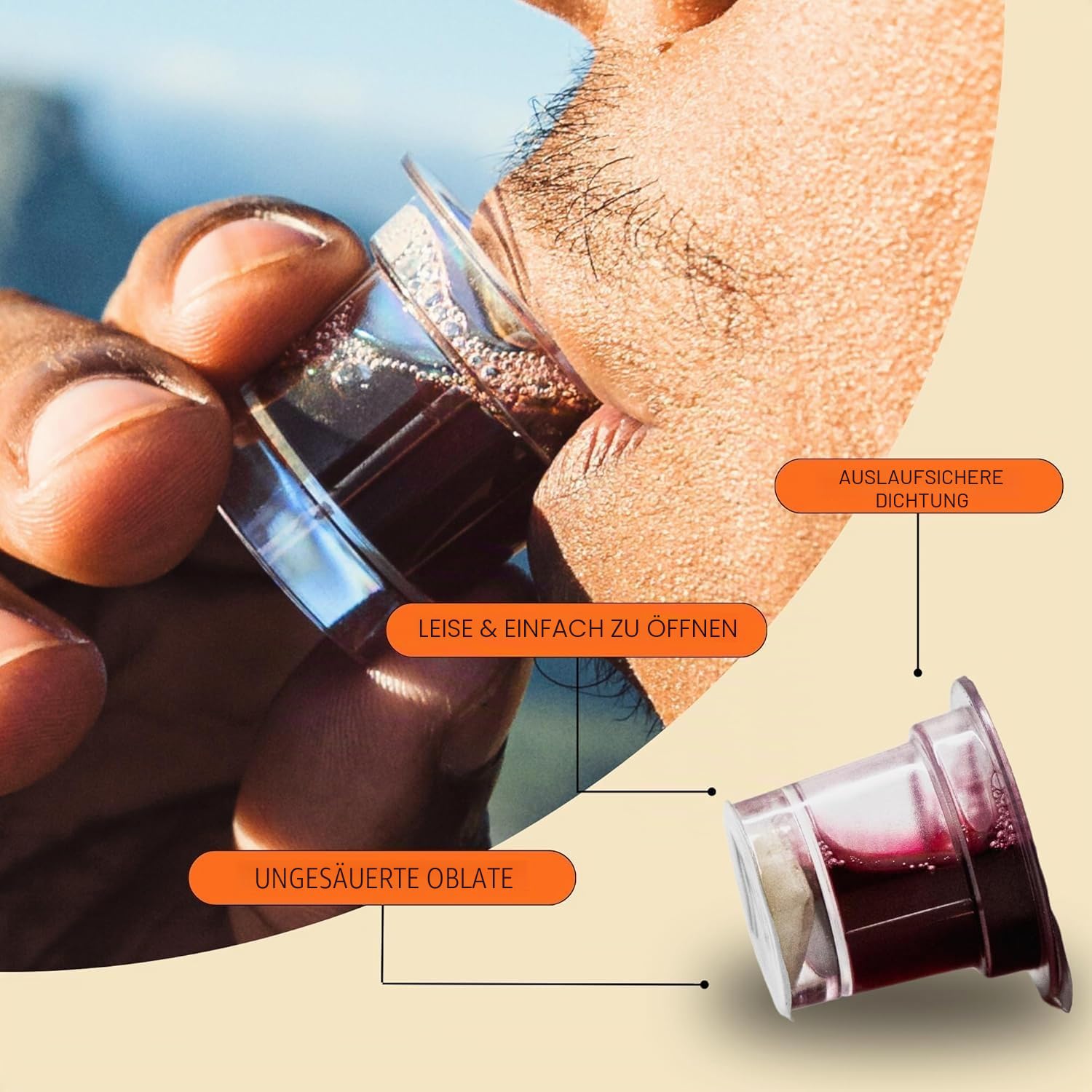 Miracle Meal Communion Plus + Cups vereinfachen Ihr Kommunionerlebnis, 100er-Packung, mit Concord-Traubensaft und Weizenwaffel