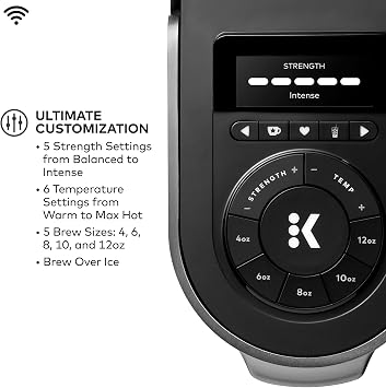 Keurig K-Supreme Plus SMART Coffee Maker, Single Serve K-Cup Pod Coffee Brewer, BREWID and MultiStream Technology, 78 Oz, Black