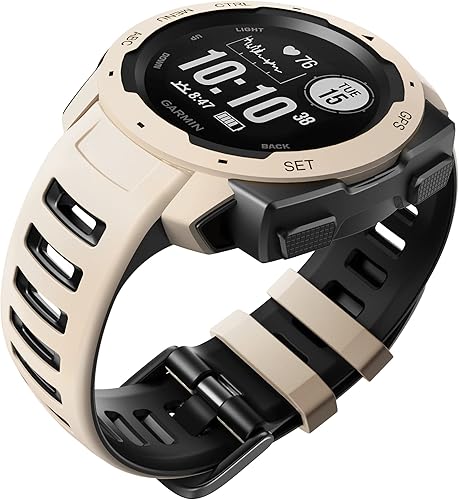 Miniatura 8 de ANCOOL Compatible con Garmin Instinct 2 Band, correa de silicona suave de repuesto para Garmin Instinct Tide/Esports/Solar/Smartwatches tácticos