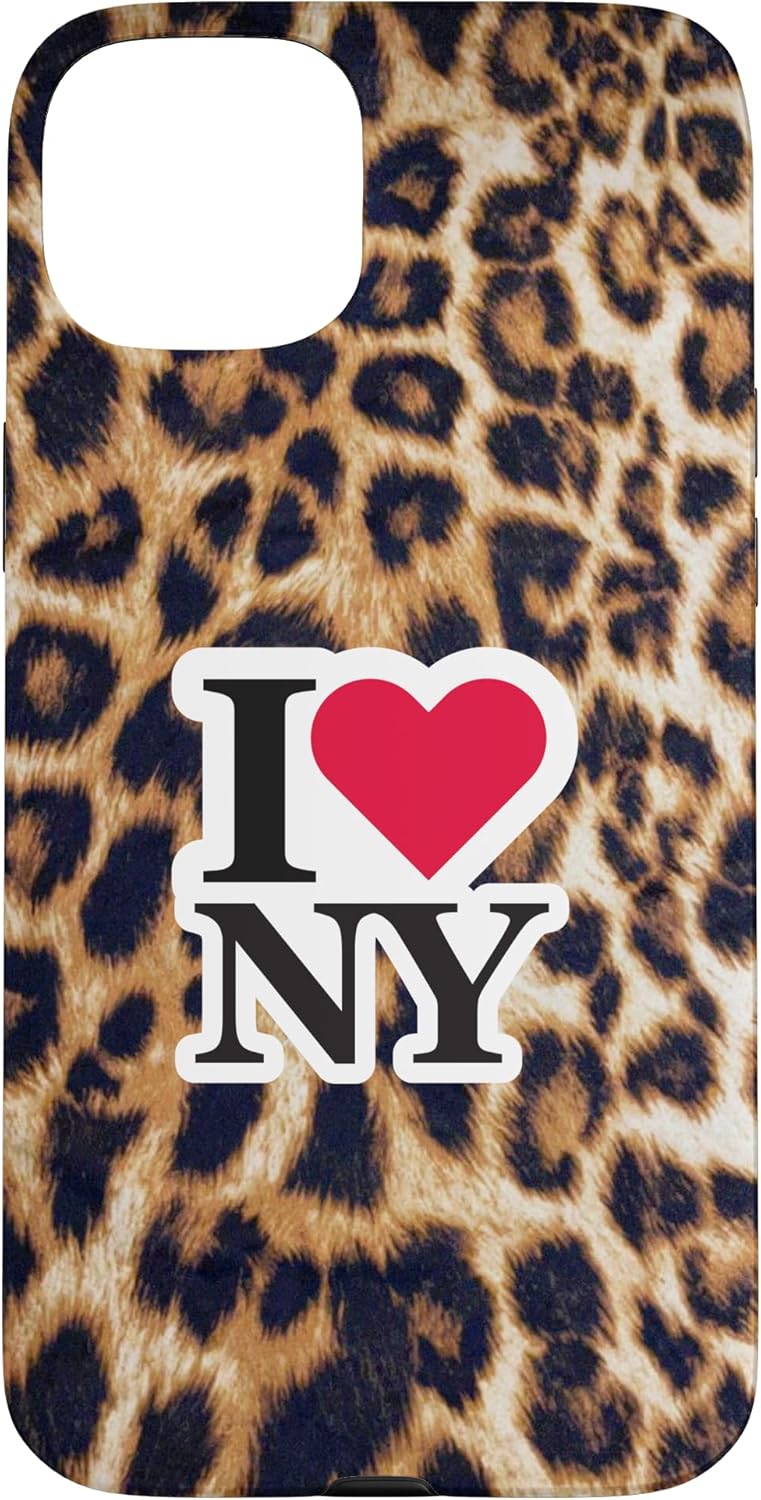 “Im a city girl” NY LEOPARD Case for iPhone 15