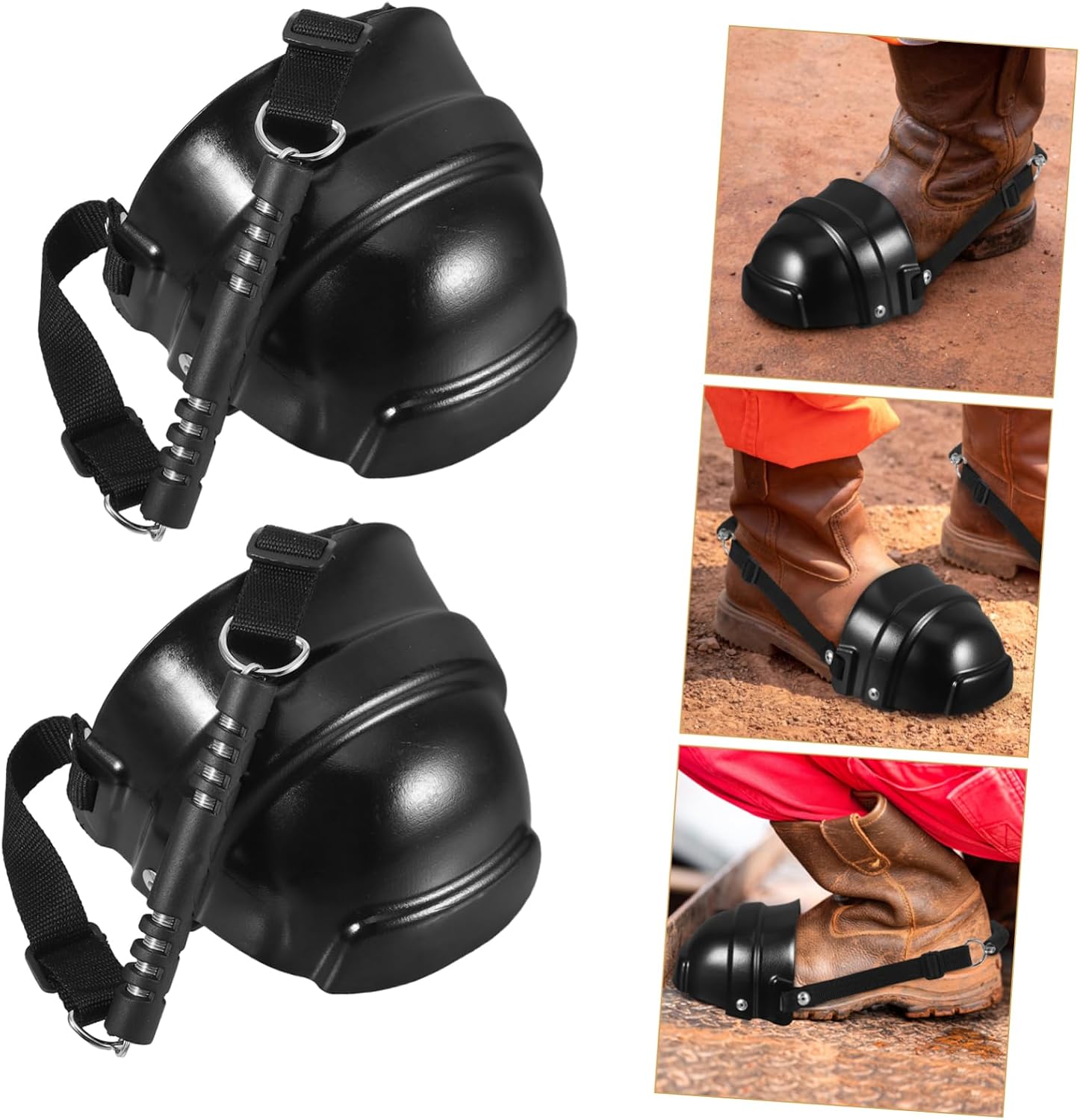 2pcs Protective Toe Caps for Work Boots Toe Shoe Covers Metatarsal Cover for Safety Shoes Guard Boot Caps Safety