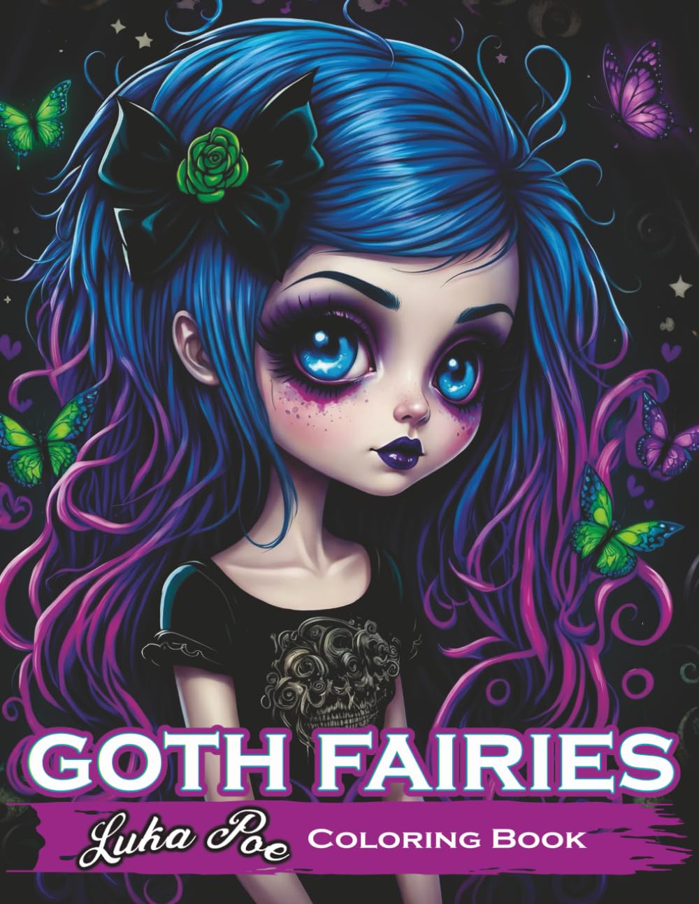 Goth Fairies: Experience a Darkly Enchanting World of Gothic Fantasy in an Intricate Coloring Book