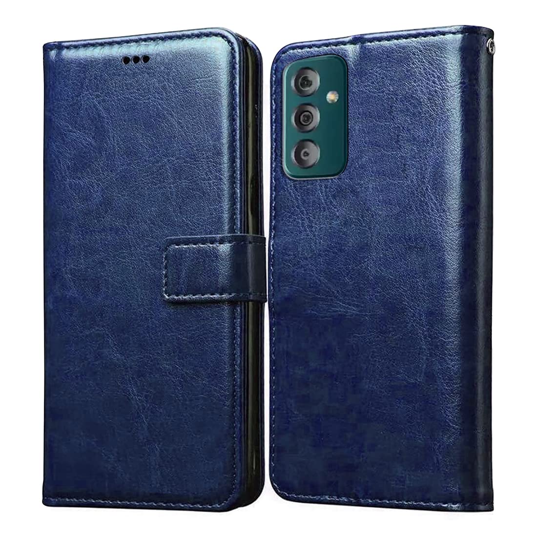 Casotec Flip Cover for Samsung Galaxy F23 5G | Premium Leather Finish | Inbuilt Pockets & Stand | Flip Case for Samsung Galaxy F23 5G (Blue) (B09X41DSNX) Amazon Price History, Amazon Price Tracker