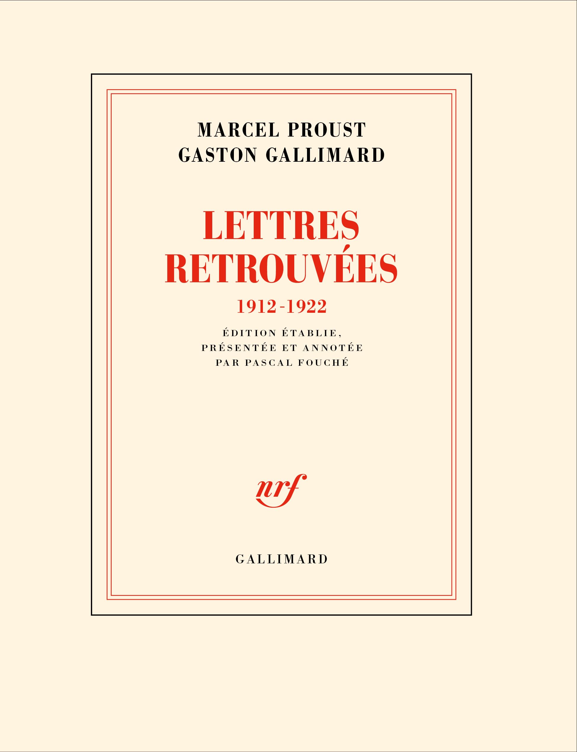 Lettres retrouvées: 1912-1922