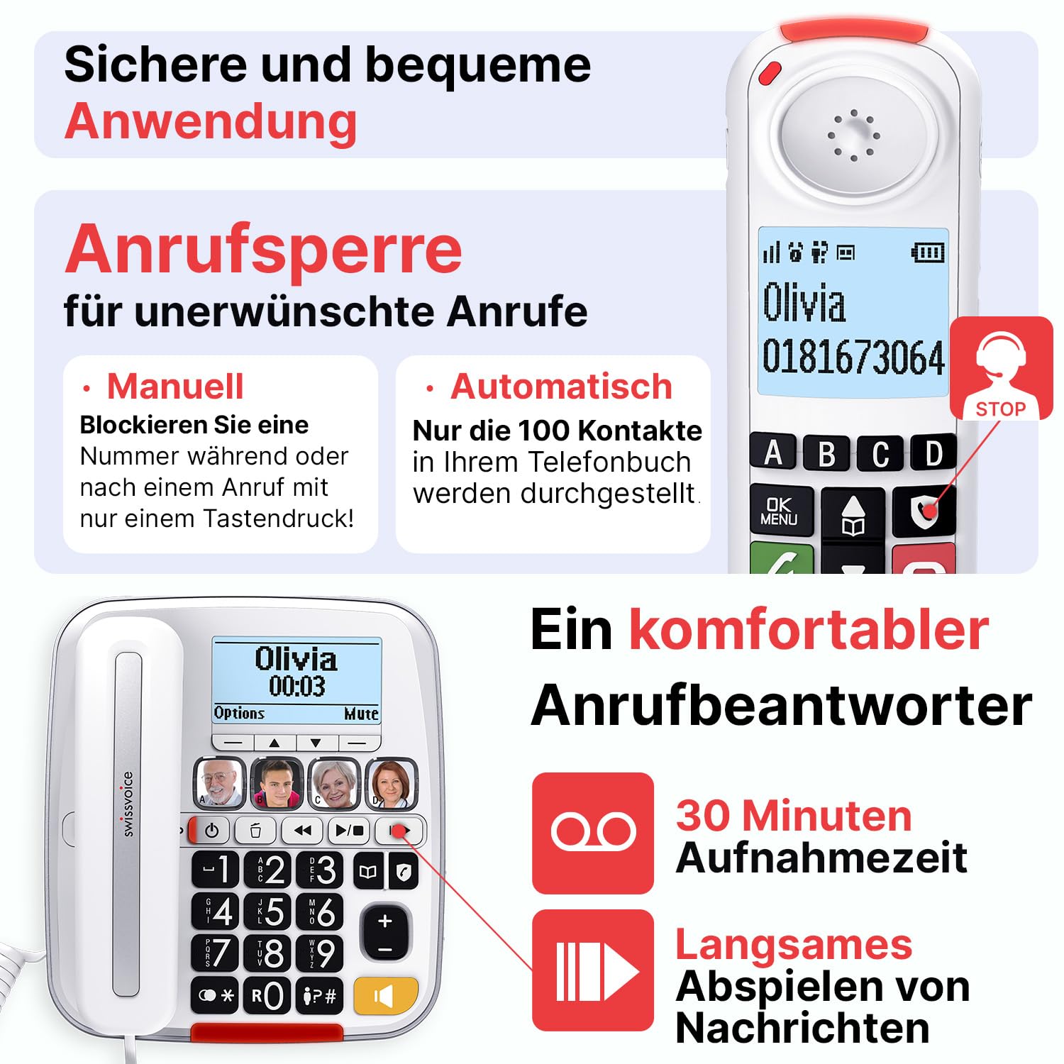 Swissvoice Xtra 3355 Combo Telefon Comfort