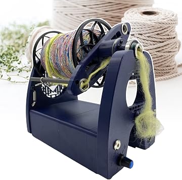 Smart Electric Yarn Spinner Machine, 3-Bobbin, Variable Speed Control & 8oz 240g Capacity for Smooth Wool Spinning and Weaving Projects WithoutPedals