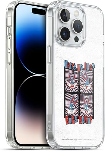 Miniatura 298 de Head Case Designs Funda de gel suave con licencia oficial de Looney Tunes Retro Bugs Bunny compatible con Apple iPhone 11 Pro Max Retro,Blanco y