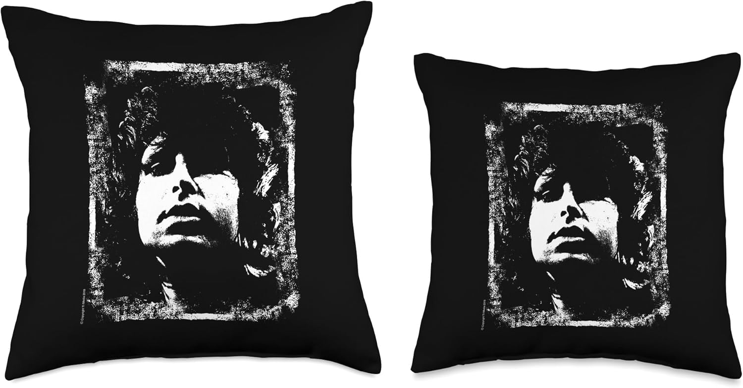 TV Times Jim Morrison Retro Throw Pillow